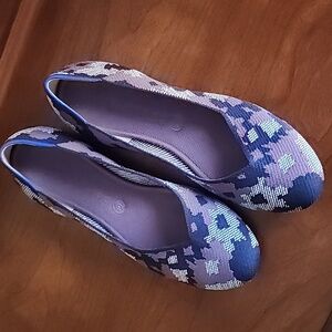 Rothy's Stylish Flats in Blue and Purple
